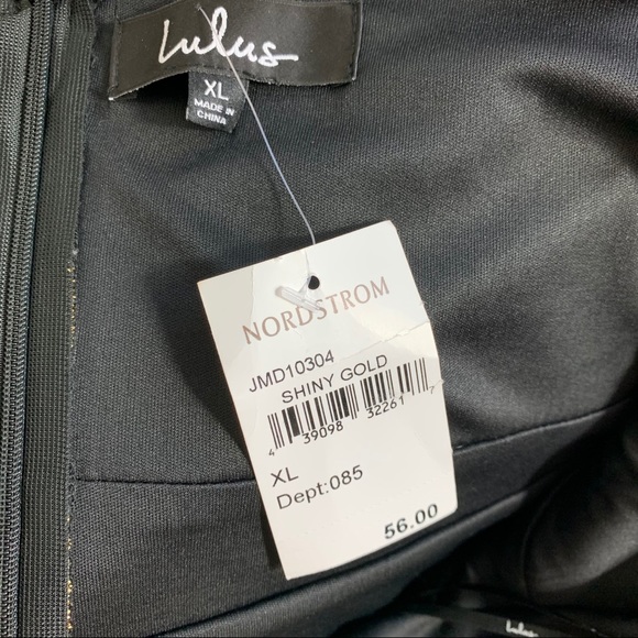 Lulu’s | Love and Luxury Gold Surplice Midi Dress - Picture 8 of 11